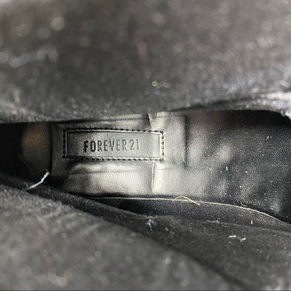 FOREVER 21 BLACK PLATFORM LACED BOOTS SIZE 7 - Picture 8 of 8